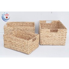 SET OF 03 WATER HYACINTH BASKET